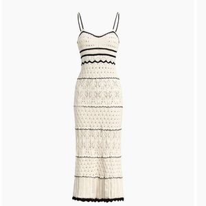 Crochet Eyelet Midi Dress